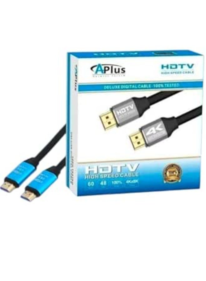 ابلس كابل Full HD TV HDMI بدقة 4K من APLUS - بطول 1.5 م - Image 2