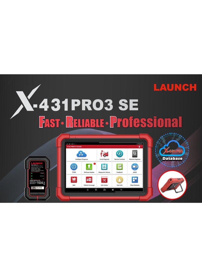 لانش - جهاز فحص وبرمجة السيارات لانش X-431 PRO3 SE - Image 1