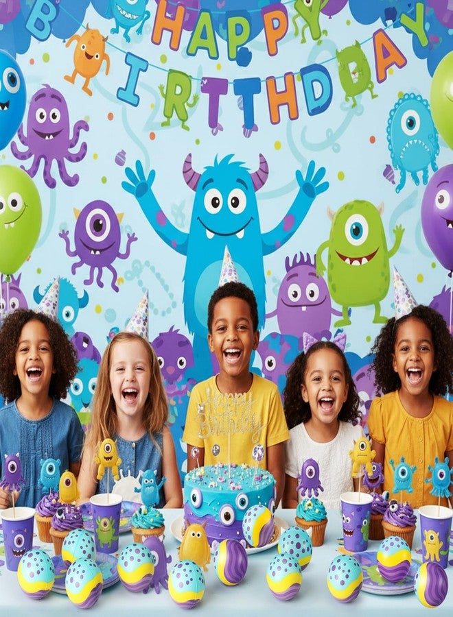 Vertintong 24 Pcs Monsters Birthday Party Favor 2.5 Inch Stress Balls Dots Squeeze Fidget Toys for Kids Adults Blue Purple Monsters Game Party Favors Dots Valentines Gifts for Coworker Classroom Prize - Image 4