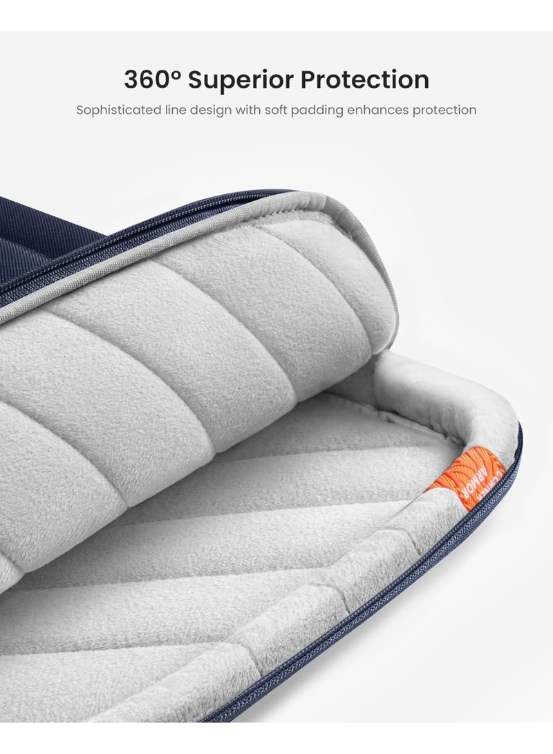 Tomtoc Defender-A14 Eco-Friendly 13.5–14 Inch Laptop Briefcase – Slim, Shockproof Case with CornerArmor, Water-Repellent Recycled Fabric – Compatible with MacBook Pro 14" M4/M3/M2/M1, Surface Laptop 5, Dell XPS - Image 3