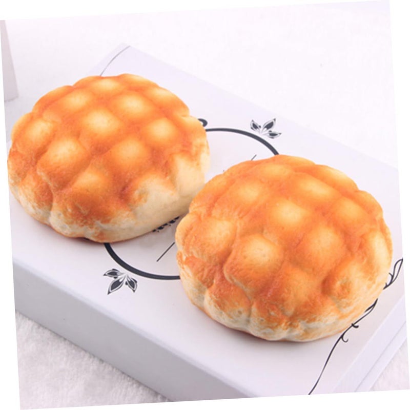 Garneck 2pcs Realistic Faux Bread Decoration Photography Prop Bakery Display Piece - Image 4