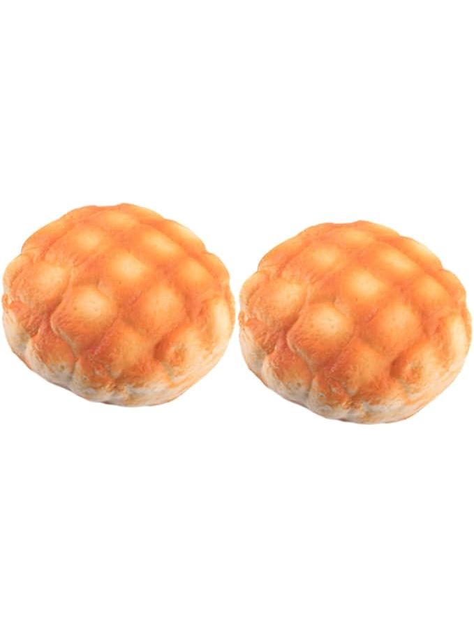 Garneck 2pcs Realistic Faux Bread Decoration Photography Prop Bakery Display Piece - Image 1