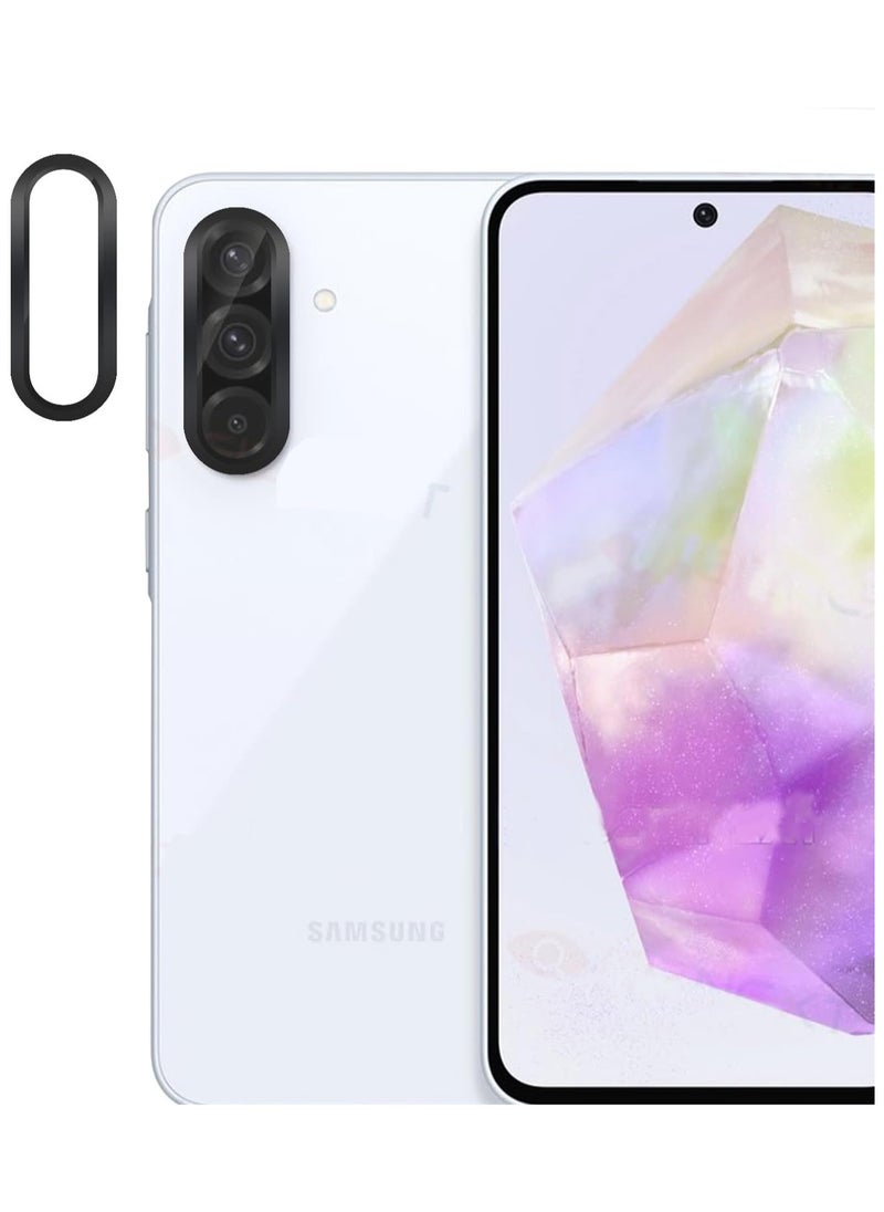 URBBKING For Samsung Galaxy A56 5G Camera Lens Protector, Scratch-Resistant HD Clarity Ultra-Thin 9H Tempered Glass with Aluminum Edging, Individual Metal Lens Cover (Black)  - Image 2