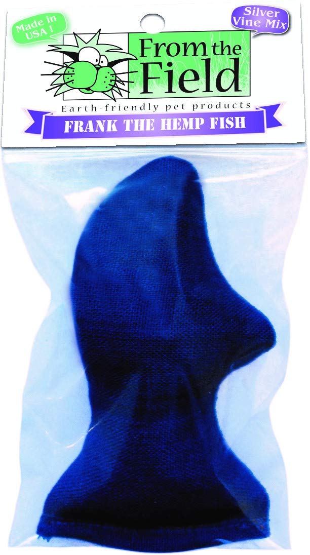 from The Field Frank The Hemp Fish Cat Toy Durable Hemp Fabric Filled with Catnip Silver Vine Blend EcoFriendly Crinkly Cat Toy for Indoor Cats Kittens Made in USA - Image 2