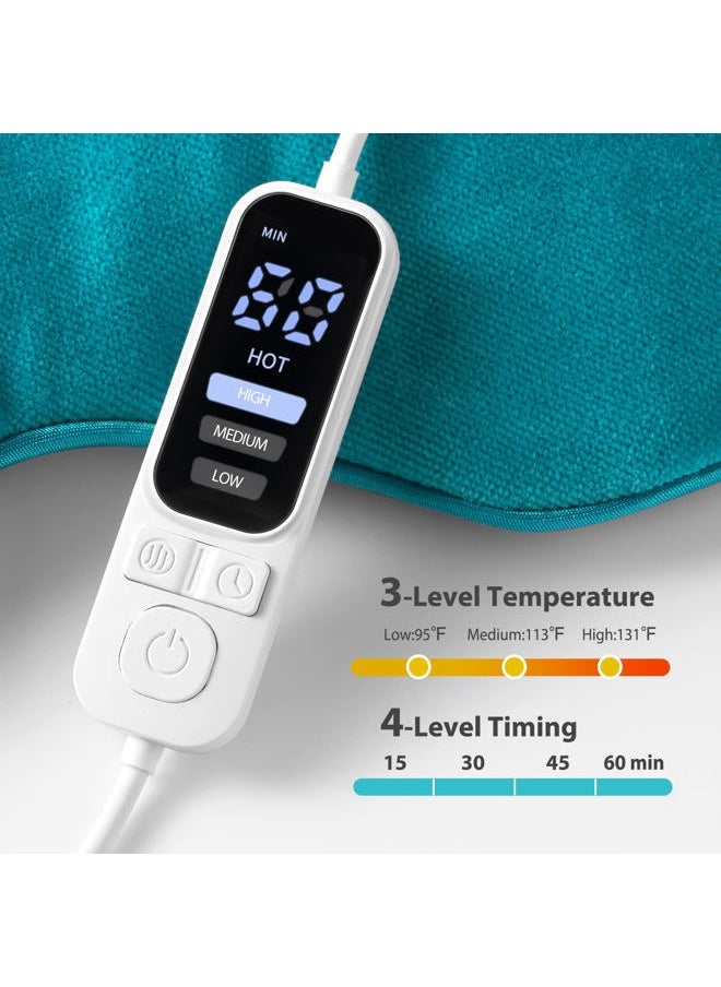 Ezona Heated Eye Mask, Warm Eye Compress Mask for Dry Eyes, USB Electric Eye Heating Pad with Temperature & Timer Control, Dry Eye Mask for Dry Eyes Blepharitis Sinus Migraine Stye MGD Puffiness Blue  - Image 3
