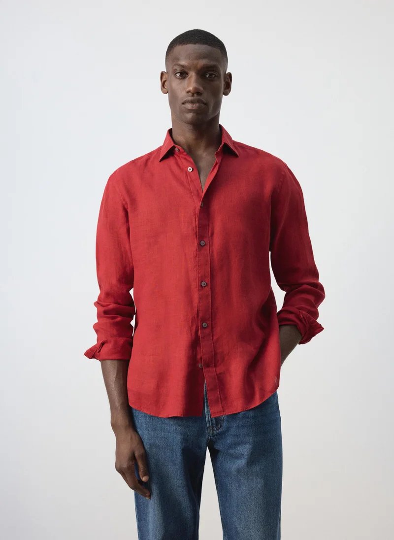 100% Linen Regular-Fit Shirt