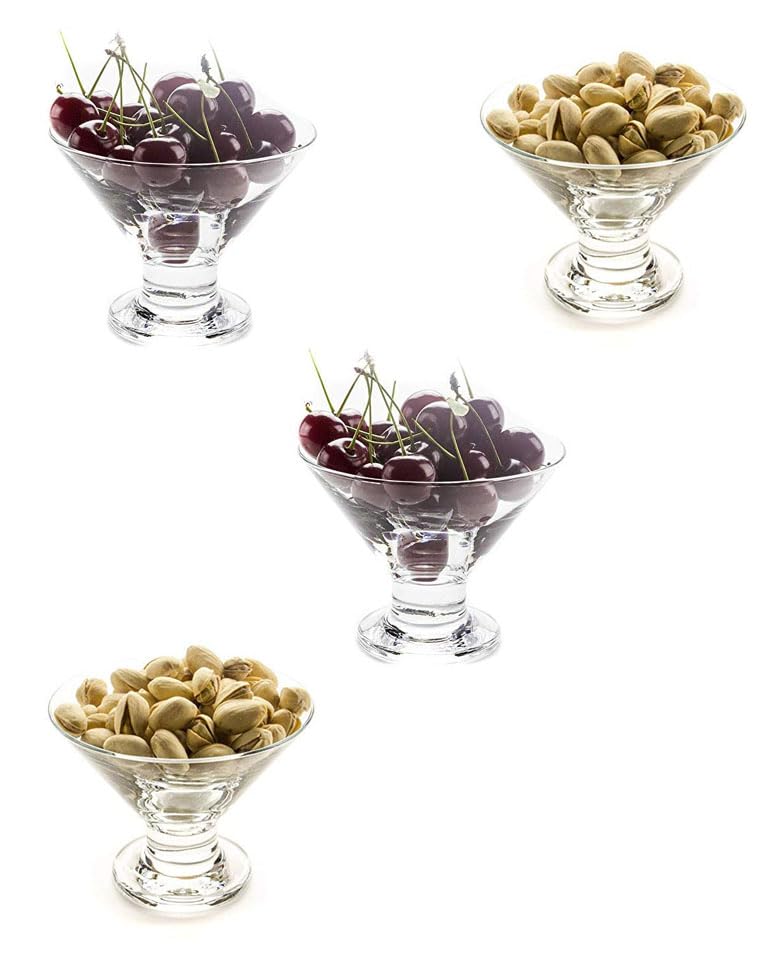 Somil Stylish Ice Cream Bowl for Ice Cream, Dessert and Pudding, Clear, 100 Ml, 10 X 10 X 8.5 Cm - Image 2