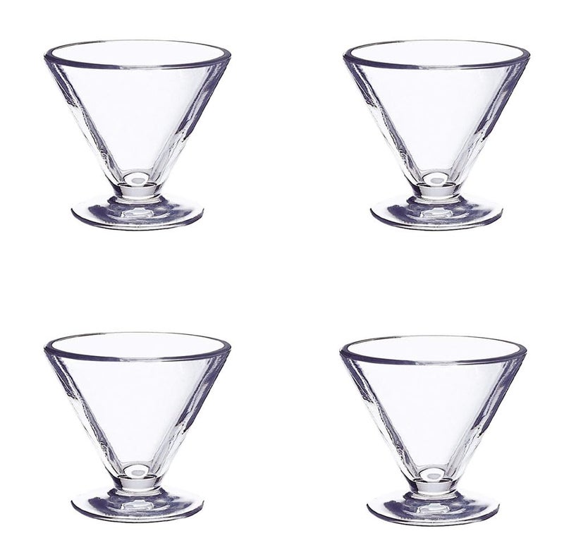 Somil Stylish Ice Cream Bowl for Ice Cream, Dessert and Pudding, Clear, 100 Ml, 10 X 10 X 8.5 Cm - Image 1