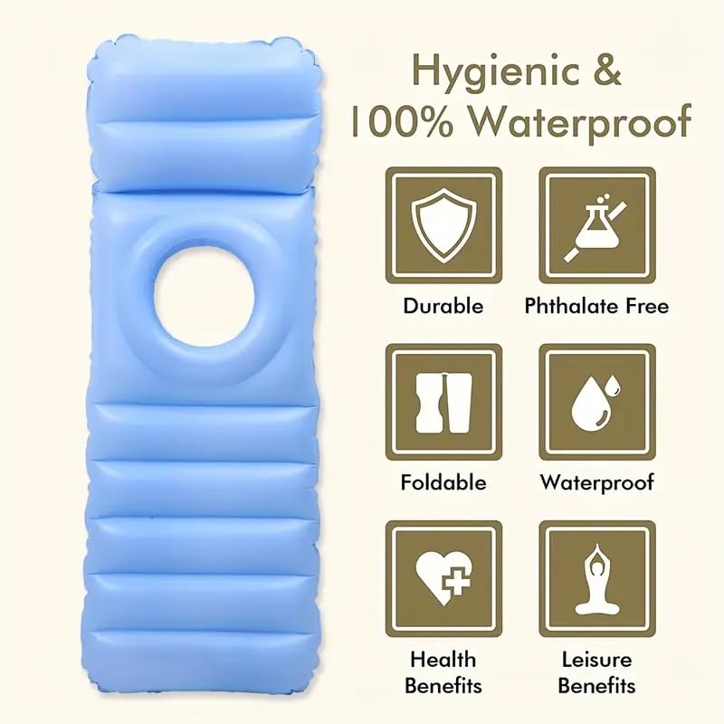 Deoxys Inflatable Pregnancy Pillow - Full Body Maternity Airbed/Float with Hole for Tummy - for Ultimate Sleeping Support & Comfort - Say Goodbye to Pregnancy Related Aches and Pains - Image 4