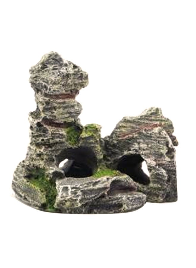 NIBEMINENT Mountain View Rocky Landscape Fish Tank Ornament Multicolour 11.5cm - Image 1