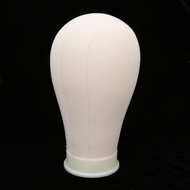 VINGVO Wig Head, Mannequin Head Stand Wig Stand for Styling and Display, Design for Wigs and Hats for Hairdressers and Salon Use (Canvas material 2) - Image 3