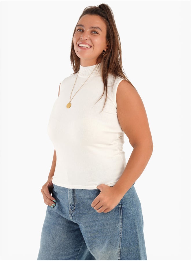 Clue Knitted Sleeveless Pullover  - Image 2