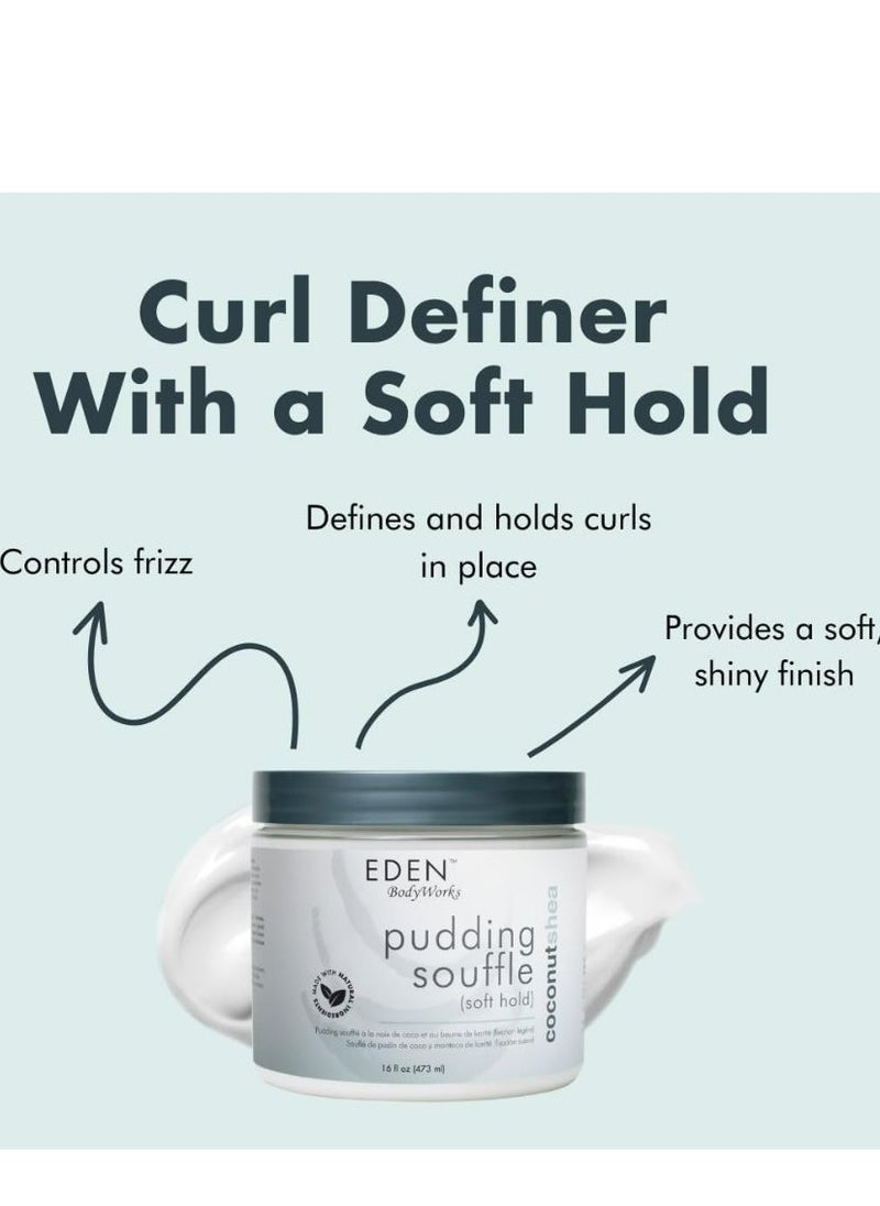eden bodyworks - Pudding Souffle All Natural Coconut Shea 473 ml - Image 1