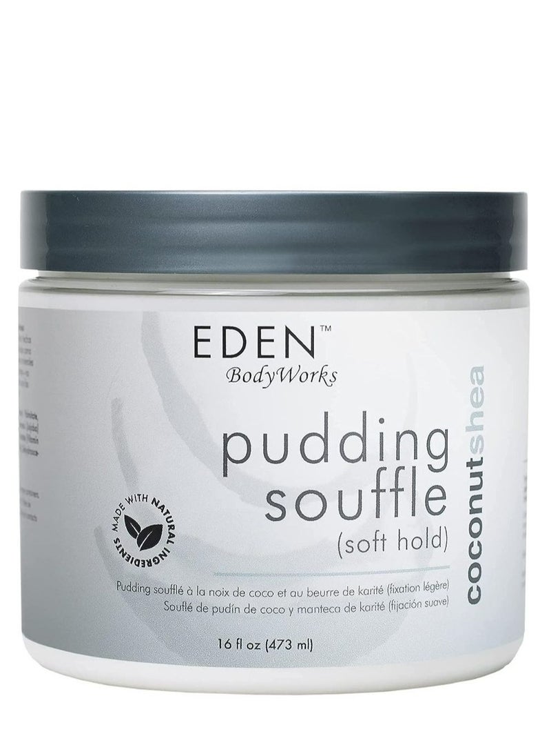 eden bodyworks - Pudding Souffle All Natural Coconut Shea 473 ml - Image 1