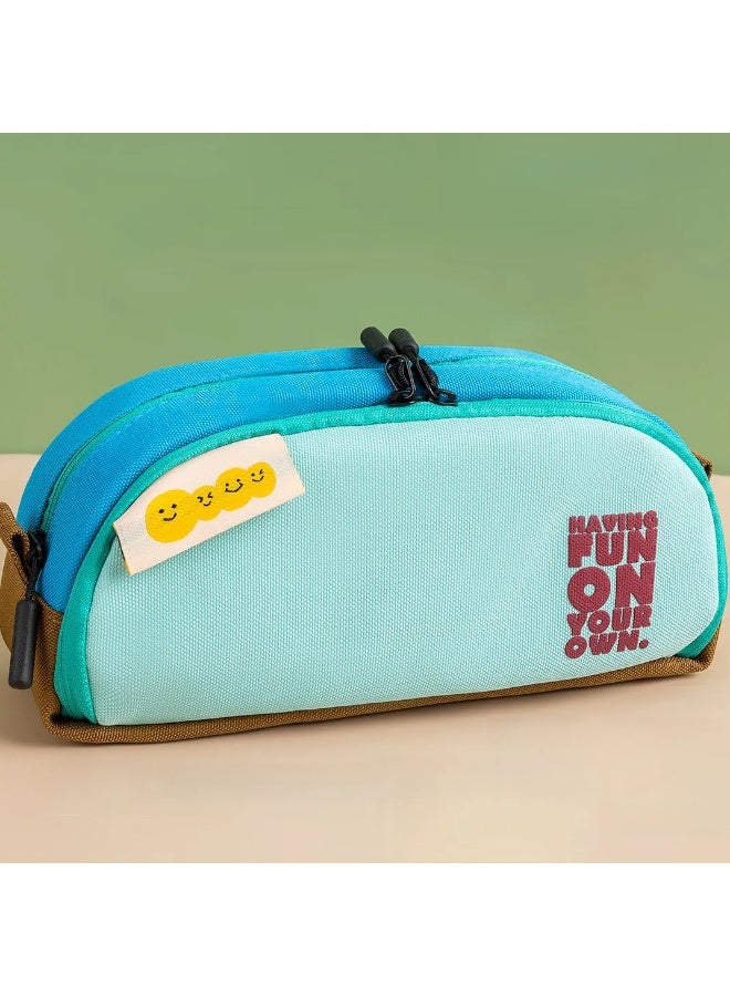 Kids Pencil Case Double-Layer Large Capacity Lightweight Easy-to-Clean Multi-Layer School Supplies - Image 1