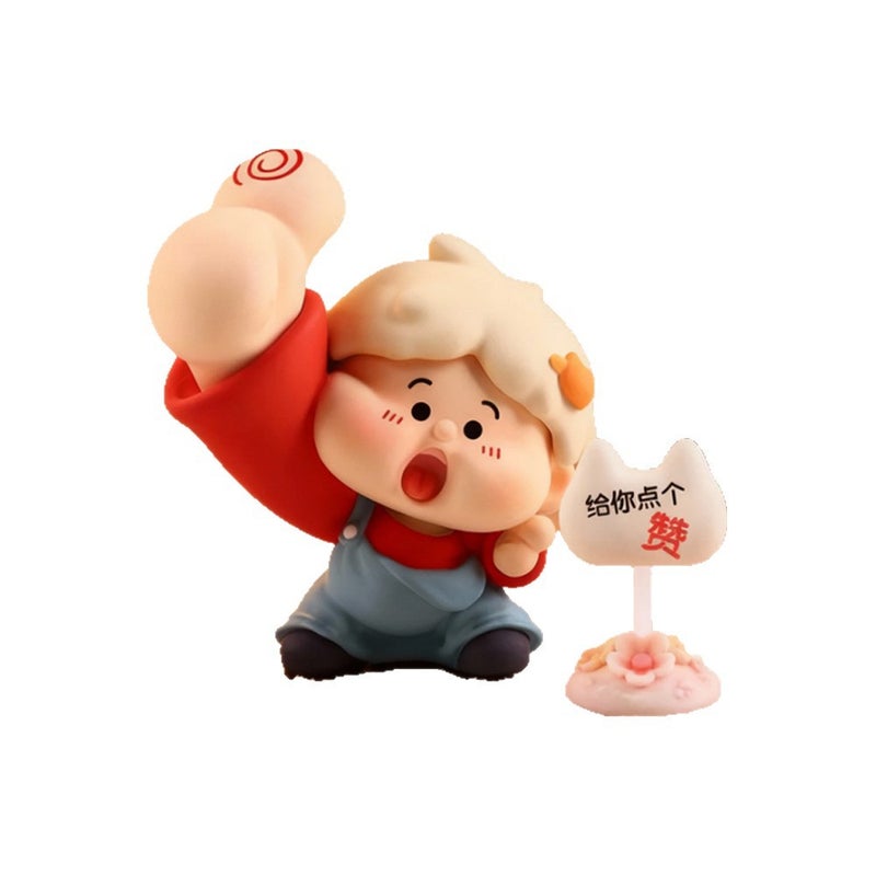 Glowing Life Cartoon Blind Box Collectible Resin Figurine - Image 5