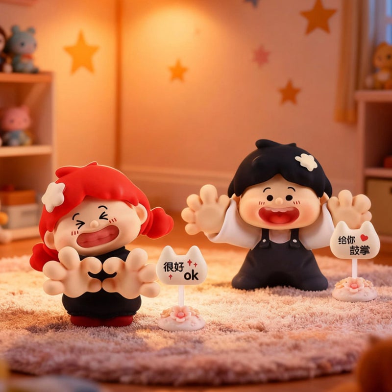 Glowing Life Cartoon Blind Box Collectible Resin Figurine - Image 4