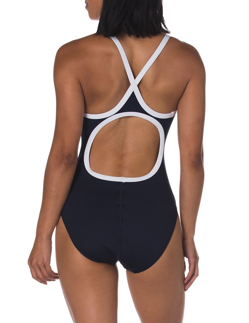 TYR Women’s Hexa Diamondfit Swimsuit, Navy/White, 28 - Image 2