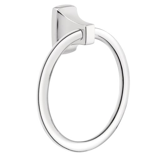Moen P5500 Contemporary Towel Ring, Chrome - Image 1