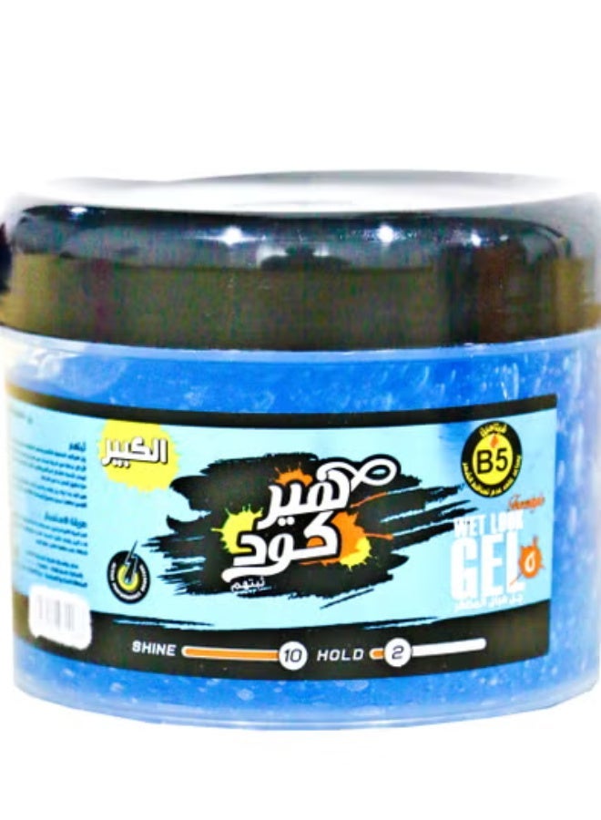 Hair Code Wet Look Gel - 475 Ml (Packaging may vary)