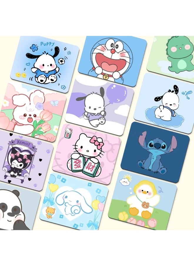Generic - Cartoon Mouse Pad Home Office Desk Mat Small Size Cute Wristband Edge-locking Table Mat For Boys And Girls Student Desk Mat-Color:260*210 2mm-Pattern:1002 Princess Bunny - Image 1