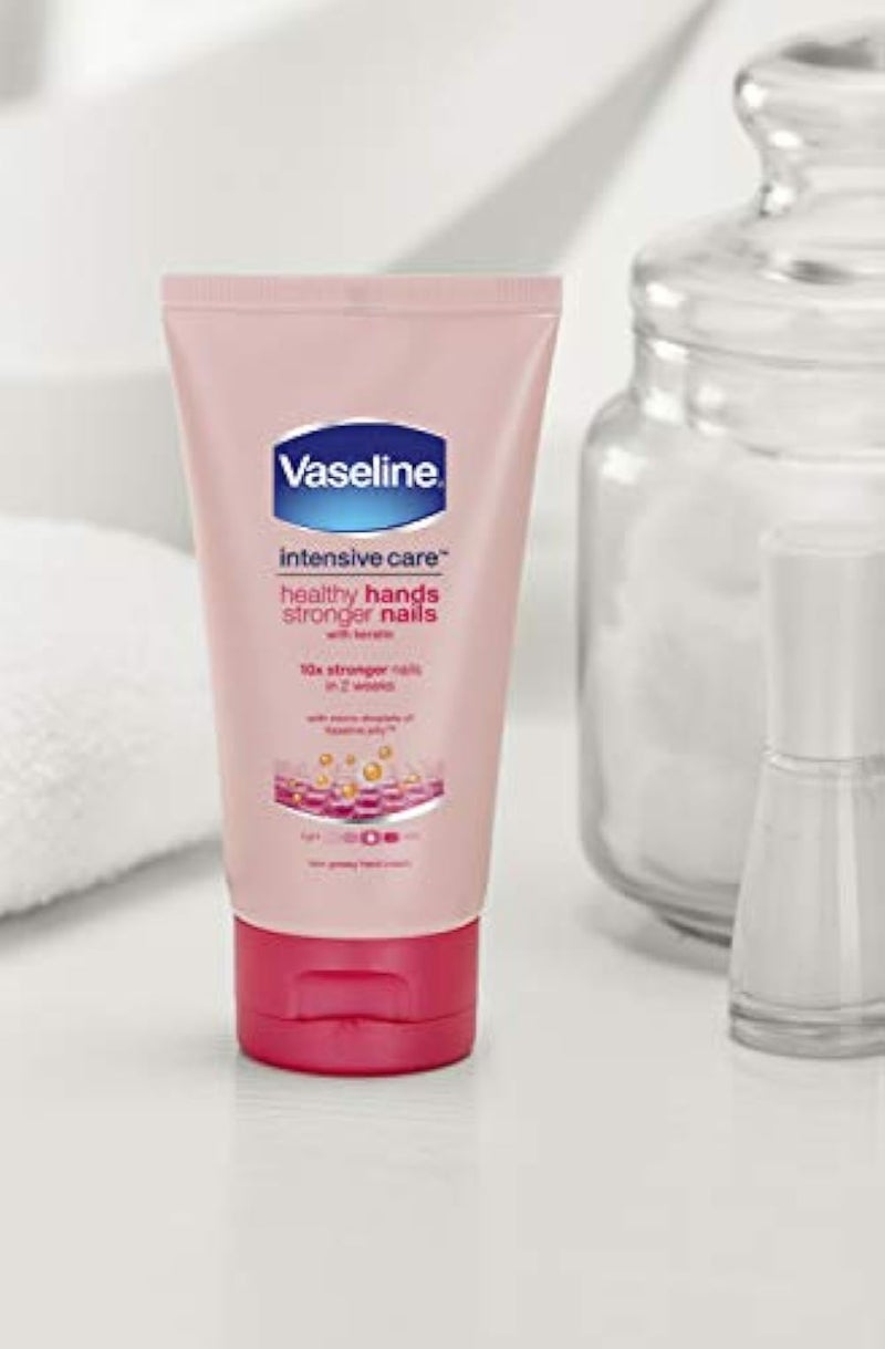 Vaseline Hand Cream, Healthy Hands and Stronger Nails Hand and Nail Cream (75 ml) - Image 3