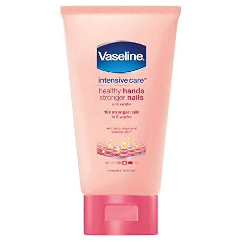 Vaseline Hand Cream, Healthy Hands and Stronger Nails Hand and Nail Cream (75 ml) - Image 1
