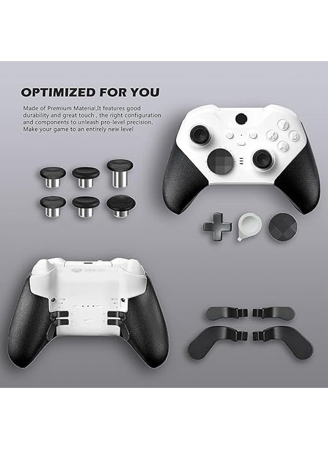 General - Complete kit for Xbox Elite Wireless Controller Series 2, package includes 1 carrying case, 1 base, 4 paddles, 2 DPads, 6 thumbsticks, 1 tool for Xbox One Elite Series 2 core replacement parts - Image 1