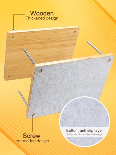Bkaleme Book Press - 14.7x11.4 Large Size, Sustainable Wood Bookbinding Press, Portable Grip Handle & Anti-Slip Mat, Handmade Book Binding Tools for Craft Enthusiasts - Image 4