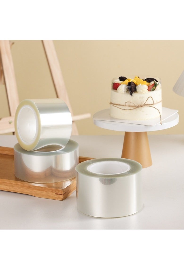 Generic 10cm Clear Cake Film/Acetate Film Sheet/Acetate Cake Collar/Acetate Roll/Cake Collar/Cake Surround Film/Mousse Cake Sheets Surrounding Edge Transparent For Cake Decoration  - Image 4