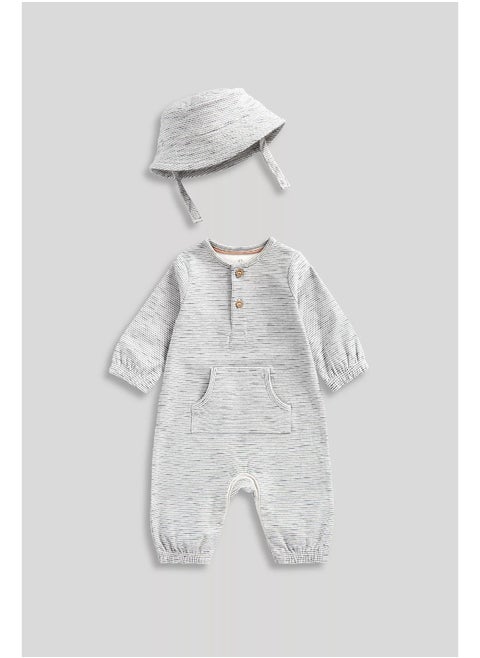 Grey All-in-One and Hat Set
