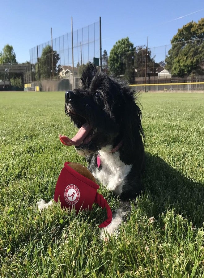 ShopInstaPets Alabama Crimson Tide Coffee Cup Dog Toy | Rope and Squeaker Toy | for All Dog Breeds | Officially Licensed - Image 3