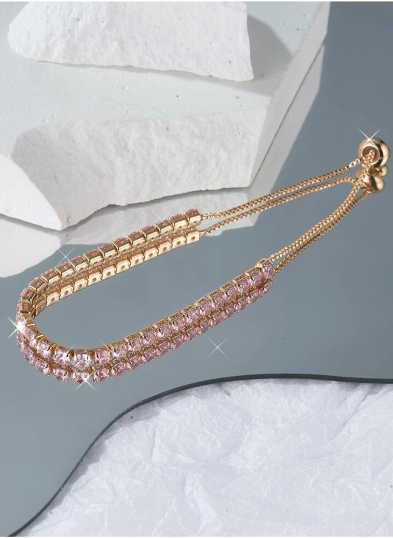 sixtyfour - Stylish Zirconia Bracelet With Trendy Color For Women - Image 1