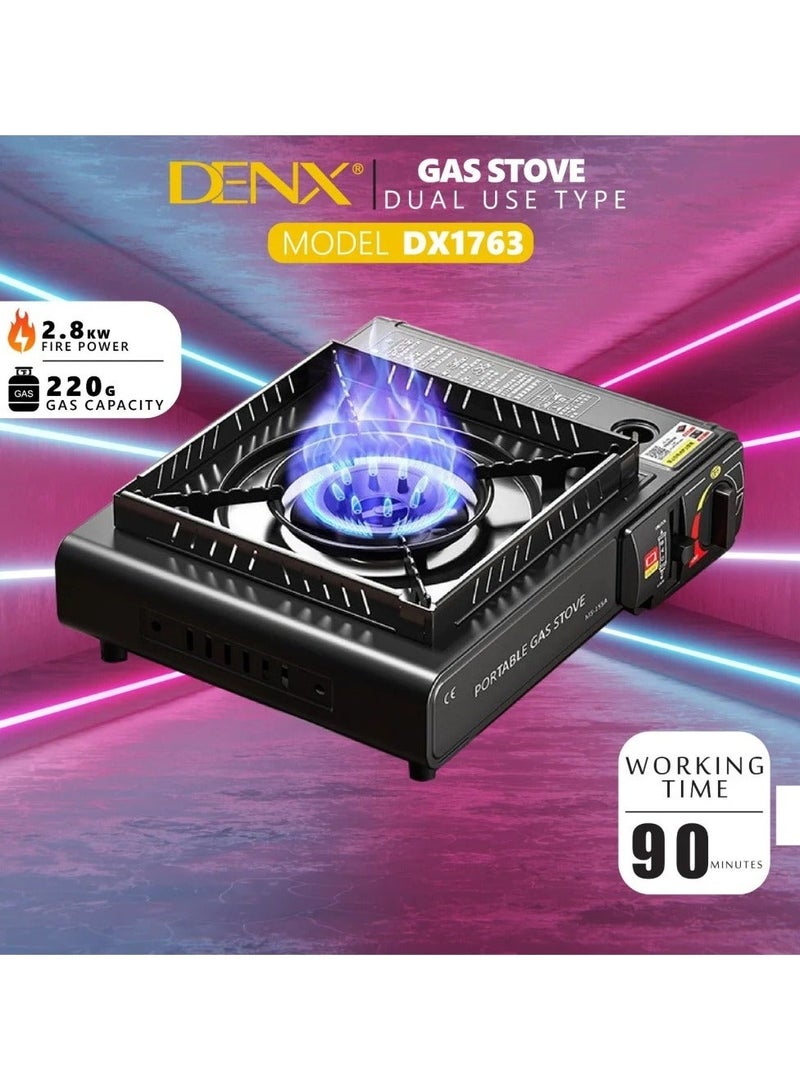 Denx Portable Gas Stove for Camping and Outdoor Use Size 34x28x8cm - Image 2