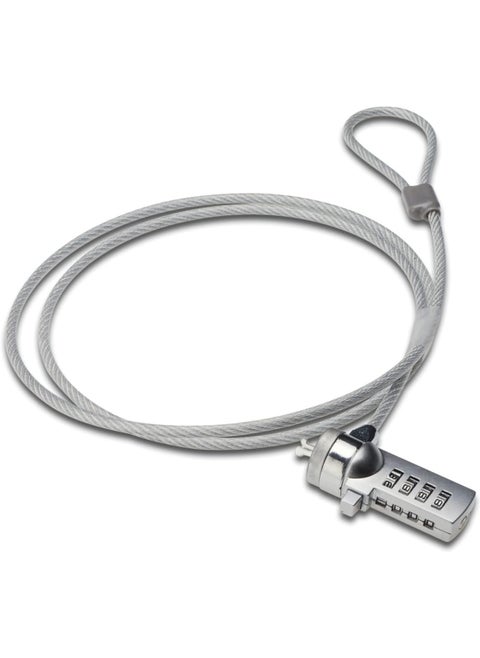 Anti-Theft Laptop Cable Lock – 4-Digit Combination Code – Compatible with Laptops & PCs