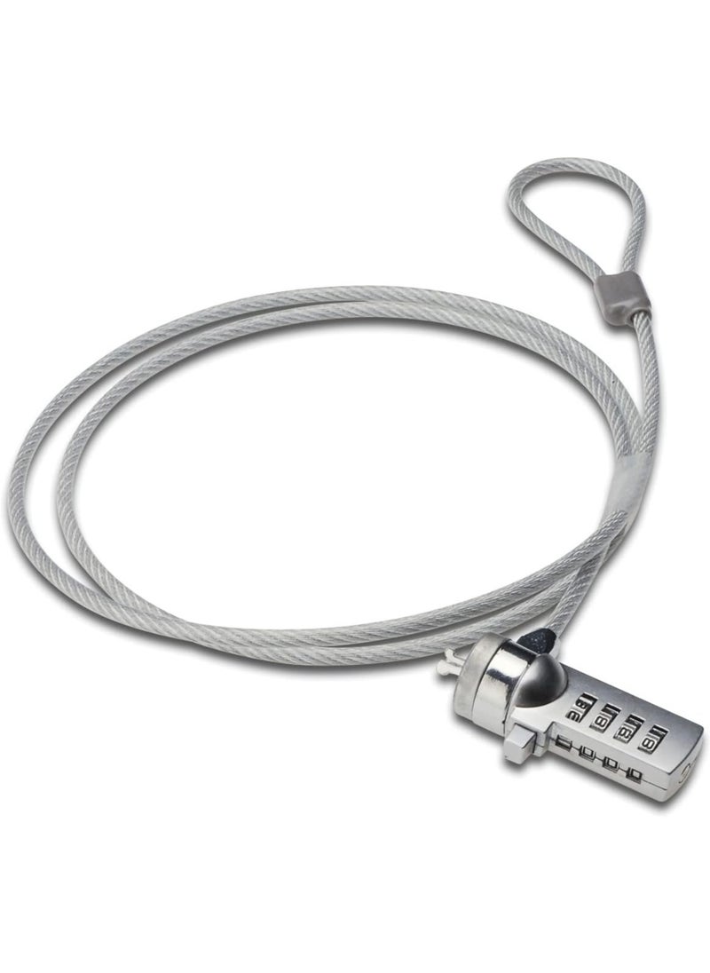 Anti-Theft Laptop Cable Lock – 4-Digit Combination Code – Compatible with Laptops & PCs