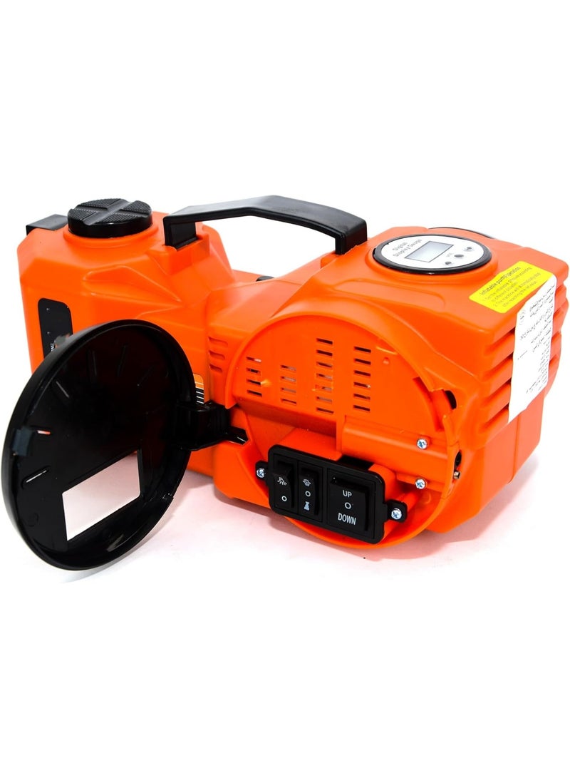 Digital Electric Hydraulic Jack 2 in 1 with Inflation, 3 Ton Hydraulic 12V Car Floor Jack with Built-in Digital Tire Inflator Pump & Digital Gauge ( Max height 360mm) - Image 5