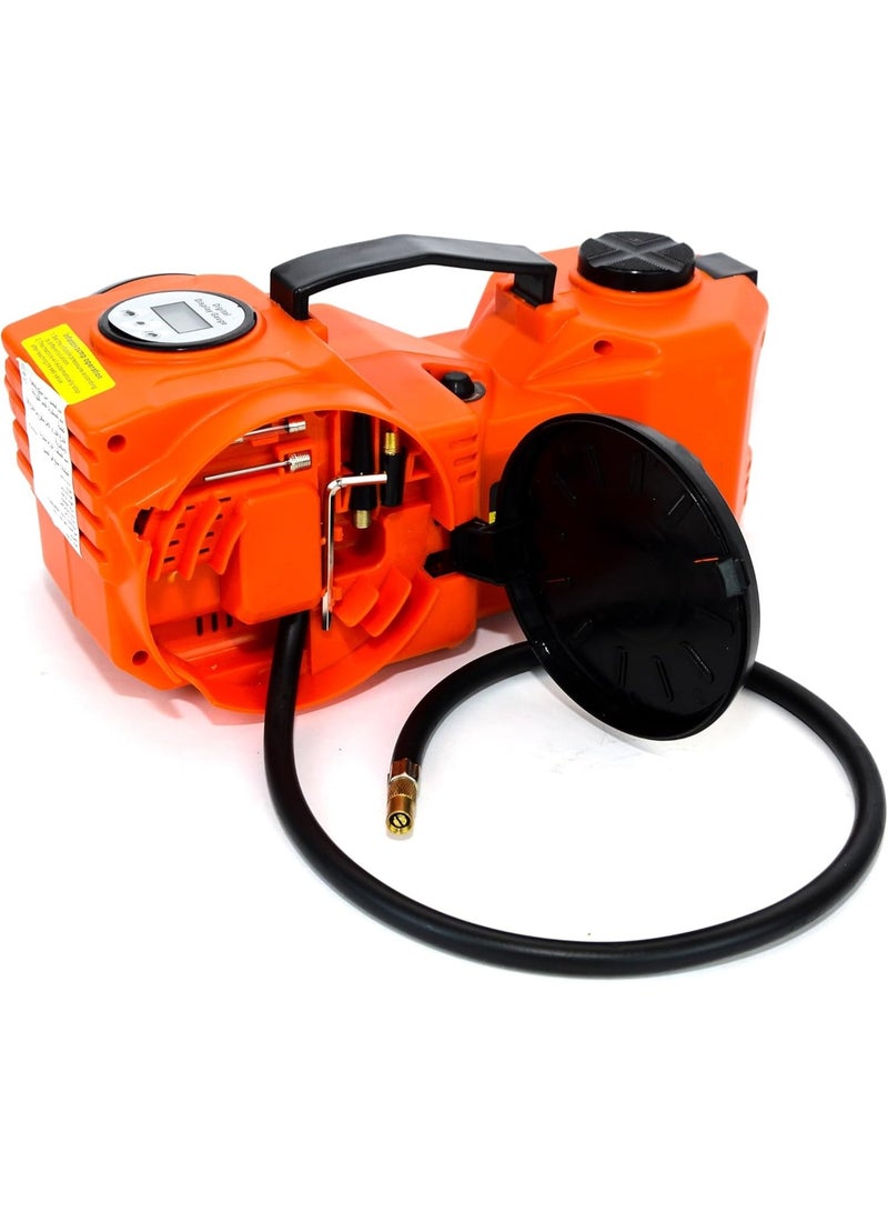 Digital Electric Hydraulic Jack 2 in 1 with Inflation, 3 Ton Hydraulic 12V Car Floor Jack with Built-in Digital Tire Inflator Pump & Digital Gauge ( Max height 360mm) - Image 4