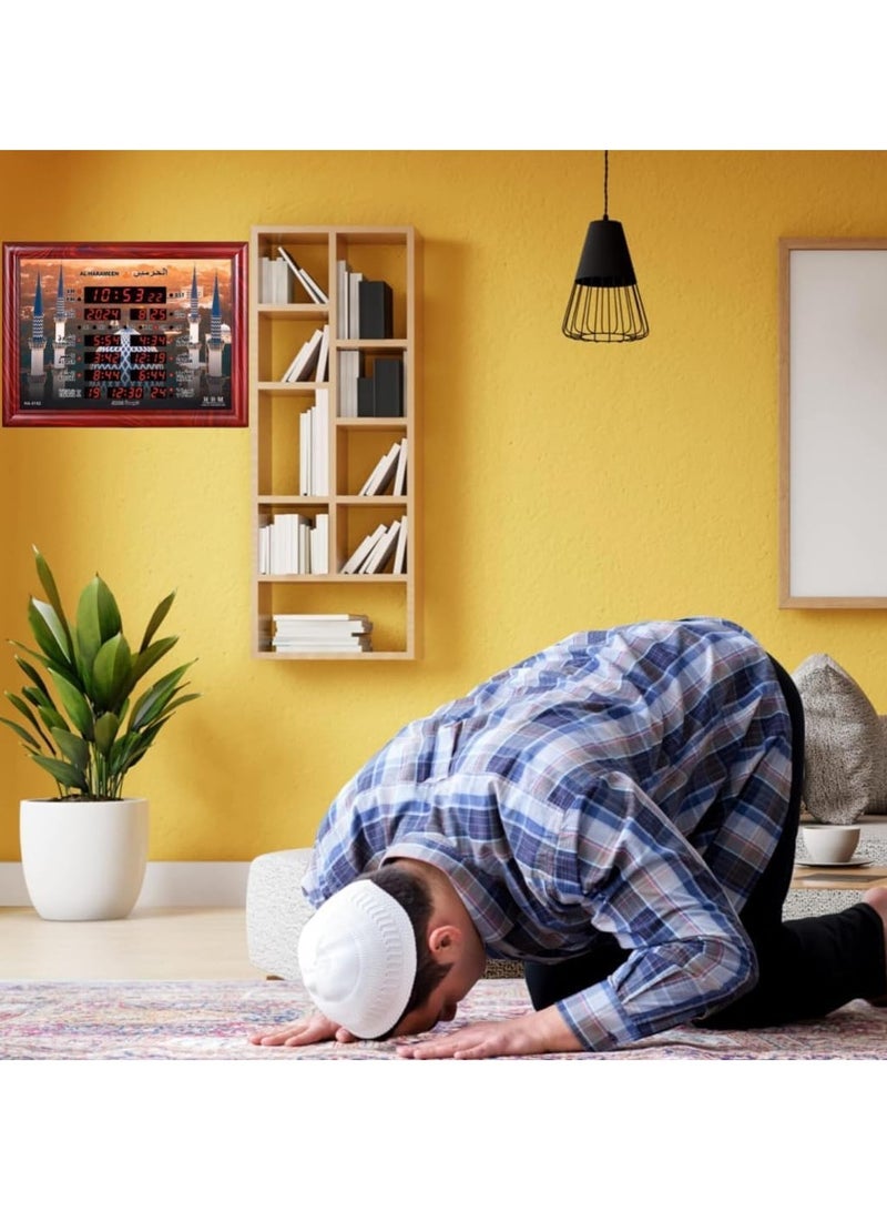 الحرمين HA-5102B Al-Harameen Digital Azan Clock For Wall  - Image 3