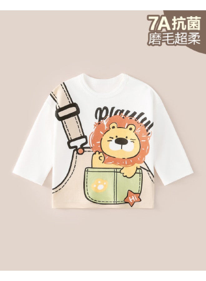 Doxiluka newborn Baby Clothes - Spring/autumn Long-sleeve Cotton T-shirts For Toddlers & Kids, Cartoon Printed Innerwear - Image 1
