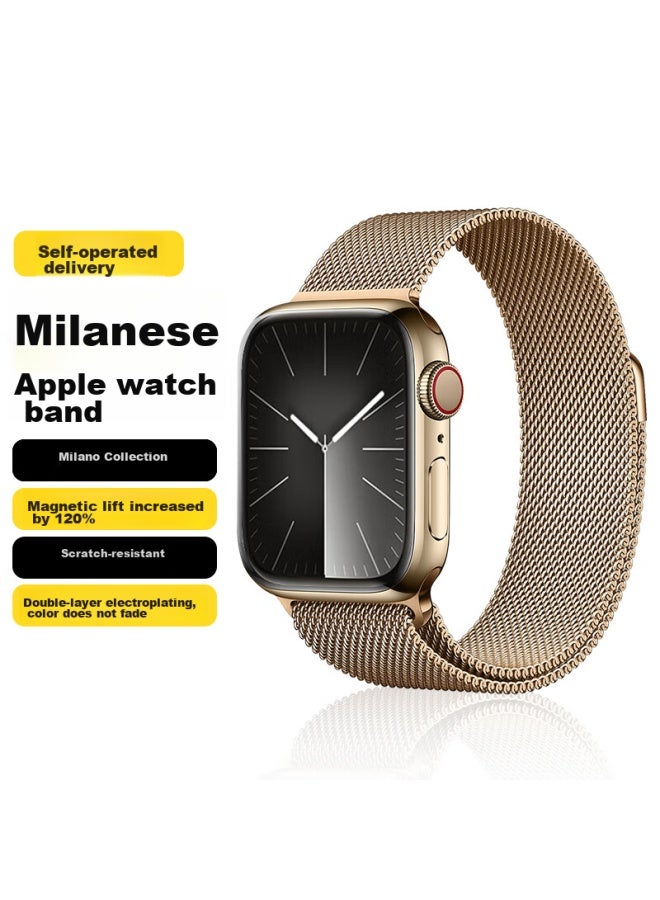 WITGOER Witgoer Watch Strap [german Quality], Compatible With Apple Watch, Milanese Loop For Iwatch/s9/8/7ultra2, Steel Band With Magnetic Clasp, Stainless Steel For Men And Women, Se Model - Image 1
