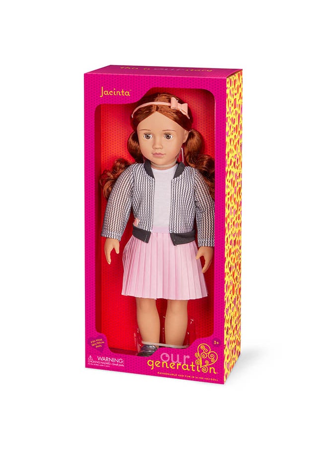 Fashionable 18-inch Girl Doll with Jacket & Skirt, Gifting Toys, Age 6+ years, Character-Jacinta - pzsku/Z3C104B5EA87363C5508BZ/45/_/1729159963/76fcb8ed-d3fa-49ab-955b-5ffab34cae33