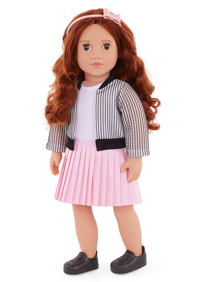 Our Generation Fashionable 18-inch Girl Doll with Jacket & Skirt, Gifting Toys, Age 6+ years, Character-Jacinta - Image 3