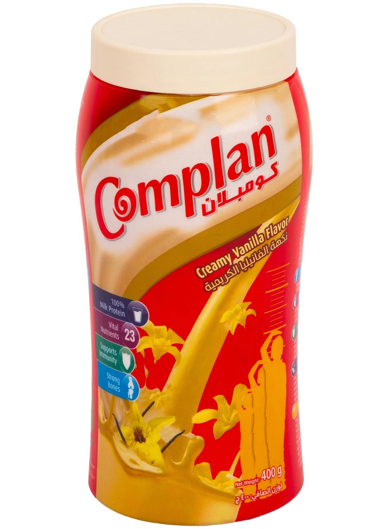 Complan Creamy Vanilla Flavoured Powder 400 g - Image 1