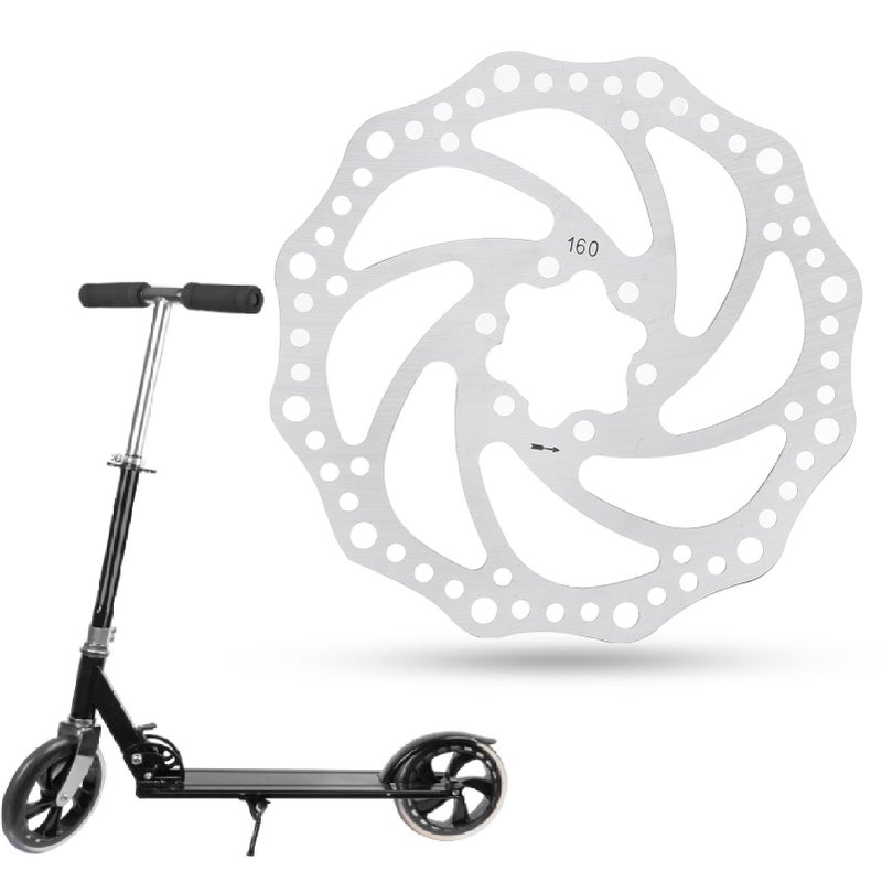 Stainless Steel Electric Scooter 160Disc 34 Inner Hole Brake Disc Rotor Accessory - Image 1