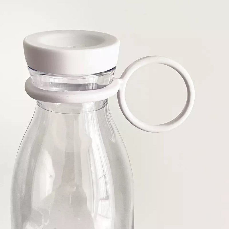 Overa Portable Blender Mini Jug Blenders Smoothie Maker Portable Fruit Juice Milk Shake Mixers 350ml Multifunctional Personal Blender with Usb Rechargeable for Home Outdoor Travel WHITE - Image 3