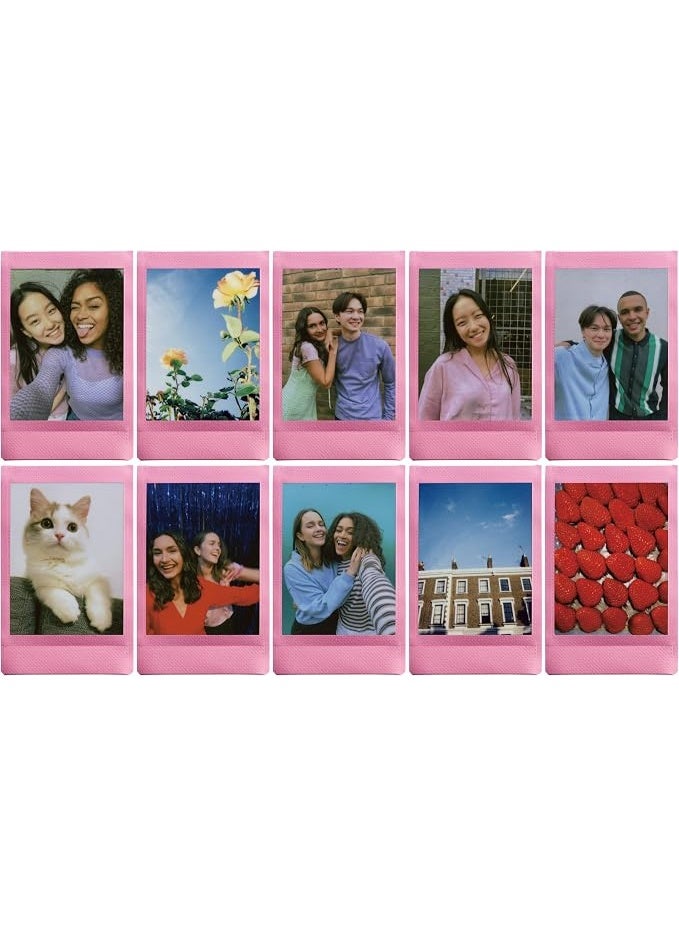 إنستاكس instax mini instant film, Pink Lemonade border, 10 shot pack, suitable for all instax mini cameras and printers (Pack of 2) - Image 2