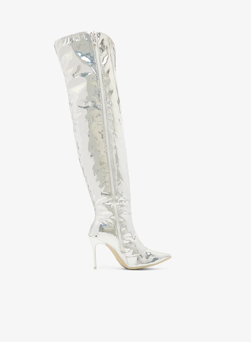 Ginger Pointed Toe Stiletto Heel Knee High Boots