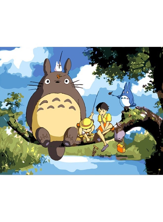 Totoro 1000-piece fishing Totoro anime puzzle - Enjoy happy times with friends - Image 1