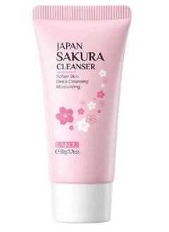 Laikou Japan Sakura Cleanser Soften Skin Deep Cleansing Moisturizing 50g  - Image 1